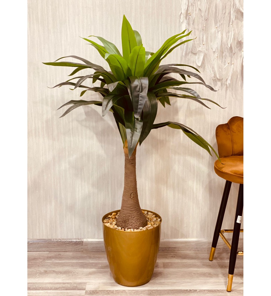 Trees with artificial decoration corner, modern shape, 145 cm