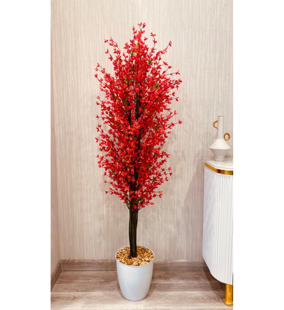 Modern colored artificial decorative tree corner 175 cm