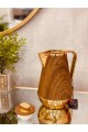 Helen Granic gilded dark wooden thermos 1 liter
