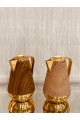 Helen Granic gilded dark wooden thermos 1 liter
