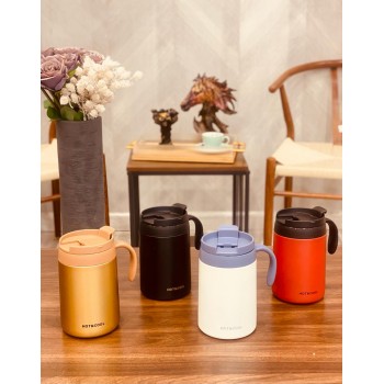 كوب  ستيل   حافظ للحرارة بمسكة يد