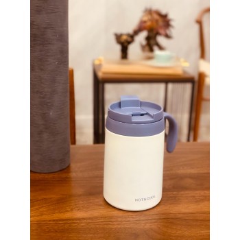 كوب  ستيل   حافظ للحرارة بمسكة يد