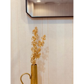 ورد تنسيق غصن صناعي ذهبي 50سم 
