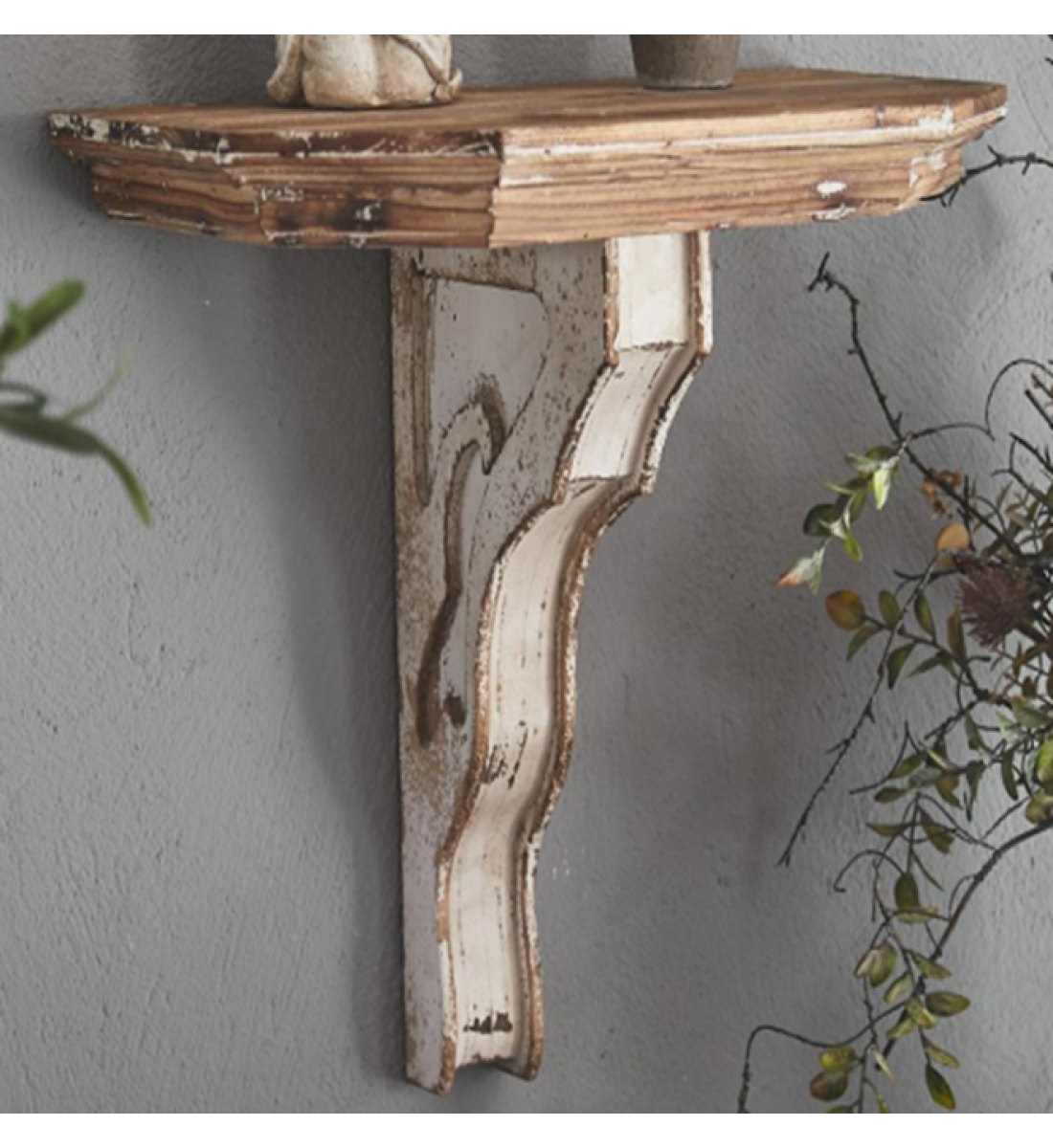 Rustic wooden wall hanging size 48 * 30 * 48 cm
