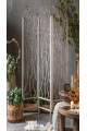 Wall partition, rustic iron decor, size 125 * 3 * 173 cm