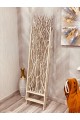 Wall partition, rustic iron decor, size 125 * 3 * 173 cm
