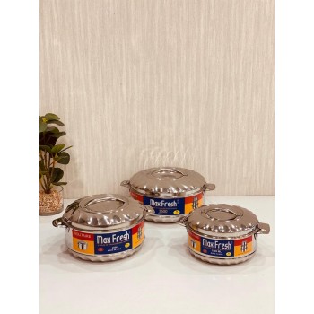 طقم حافظات طعام استيل متعدد الاستخدام 3 قطع 