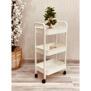 عربية ـ رف تخزين بلاستيك مستطيل  بكفر - 3 دور