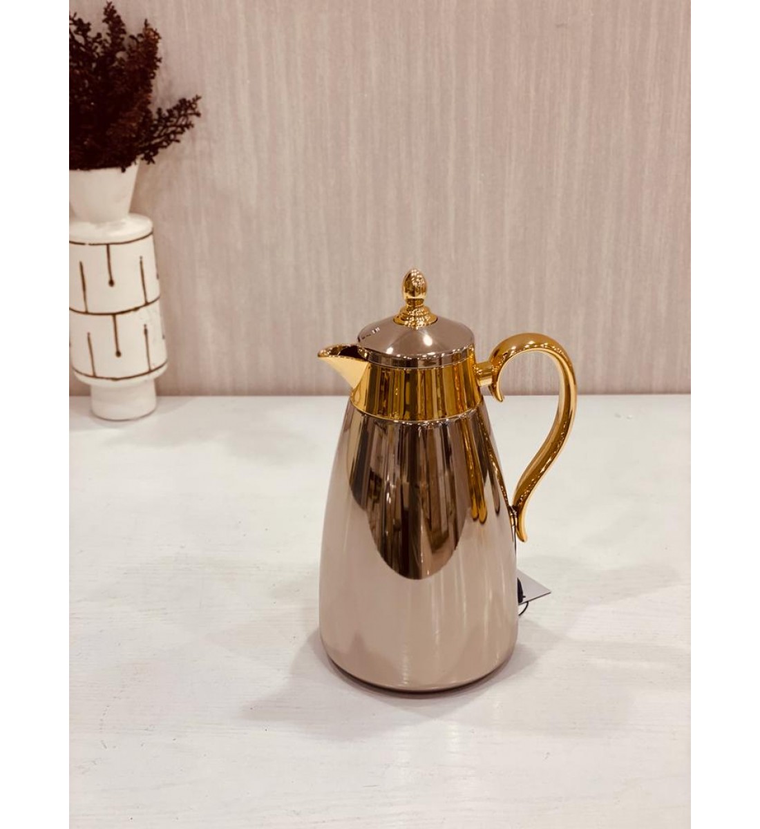 ترمس شهد من السيف فضي نيكل مذهب حافظ للحارة 1.3 لتر 