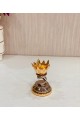 Incense burner, gilded silver, nickel steel, with a rounded base, 14 cm