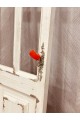 Decorative door in the form of a rustic wood window, size 220 * 31 cm