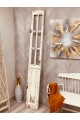 Decorative door in the form of a rustic wood window, size 220 * 31 cm