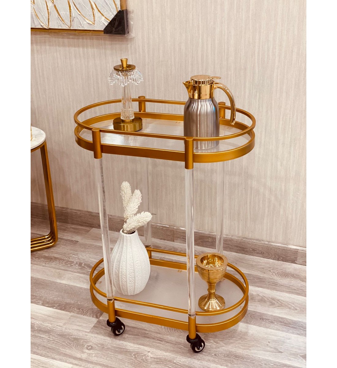 عربية تقديم اكريلك خامة ثقيلة 2 دور بكفرات سهلة الحركة