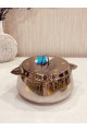 Silver Sword Steel Food Container With Gold Pattern 2500 ml  
