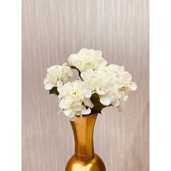 ورد تنسيق ريفي هيدرنجا لون ابيض صناعي 45سم 