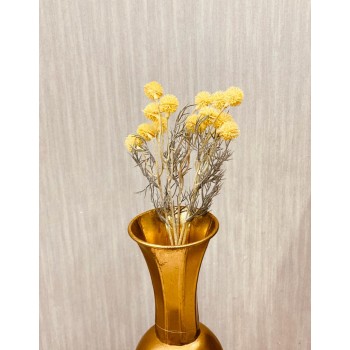 ورد تنسيق ريفي زهرة الهندبا لون اصفر صناعي 45سم 