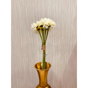 باقة ورد تنسيق ريفي جيربيرا لون سكري صناعي55سم 