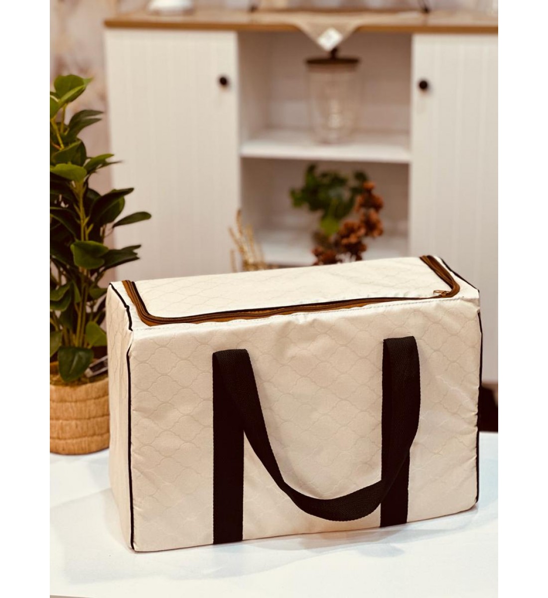 سلة ترامس جلد خامة ثقيلة مستطيل 45*20*30سم 