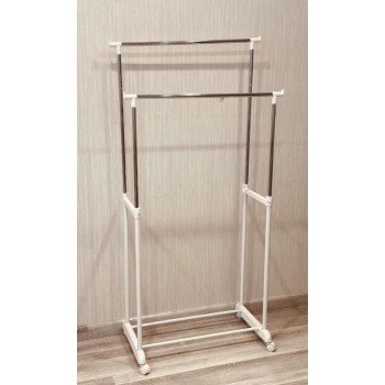 علاق ملابس استاند استيل بكفر متحرك