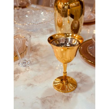 مبخرة استيل ذهبي شكل انيق ارتفاع 16سم