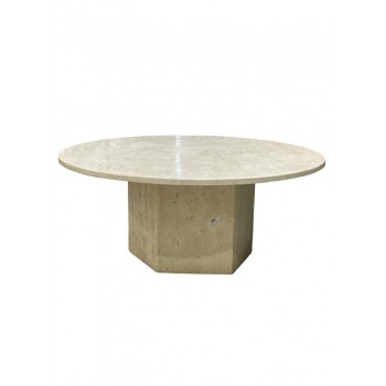 طاولة تقديم خدمة دائري رخام ترافنينو