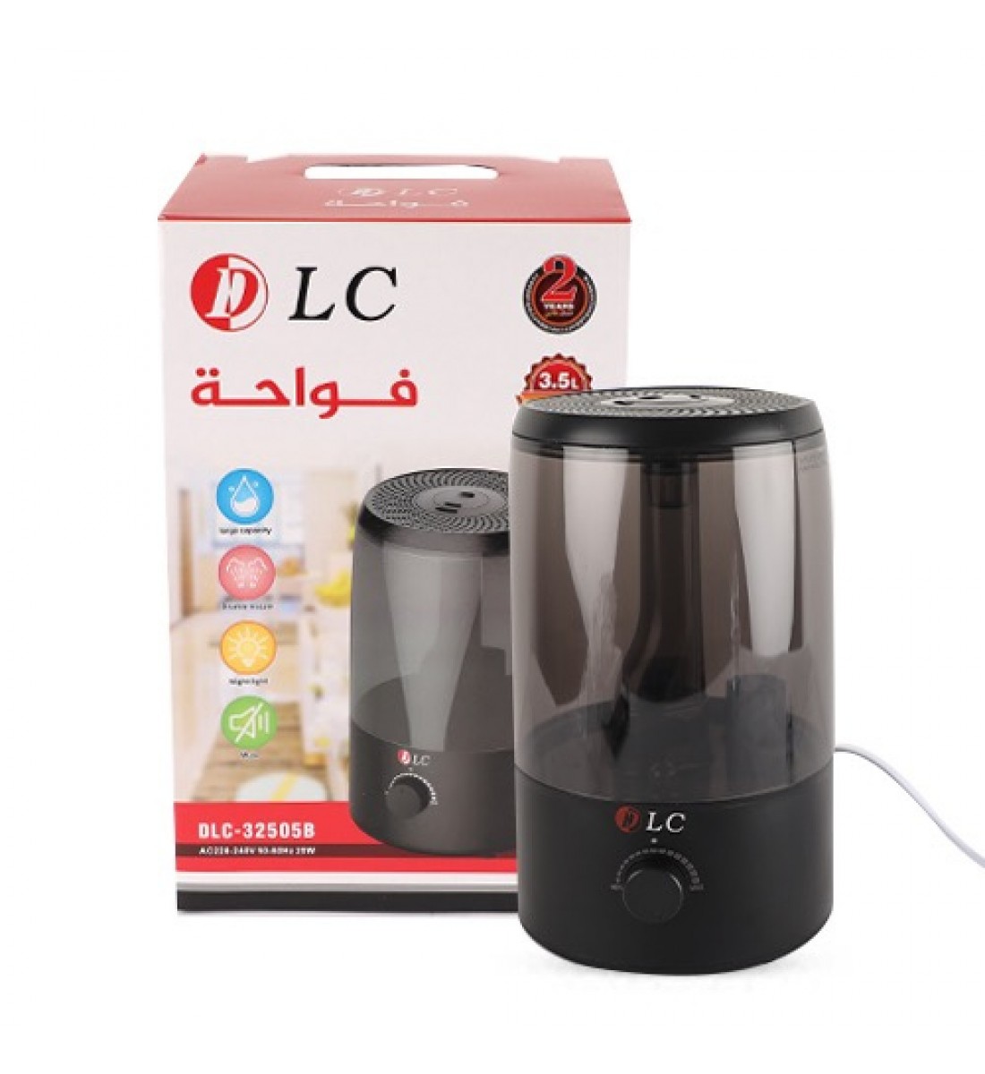 DLC Electric Humidifier and Freshener Diffuser, 3.5 liters