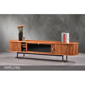 طاولة شاشة بلازما خشب ماليزي مقاس 210* 45*50سم 