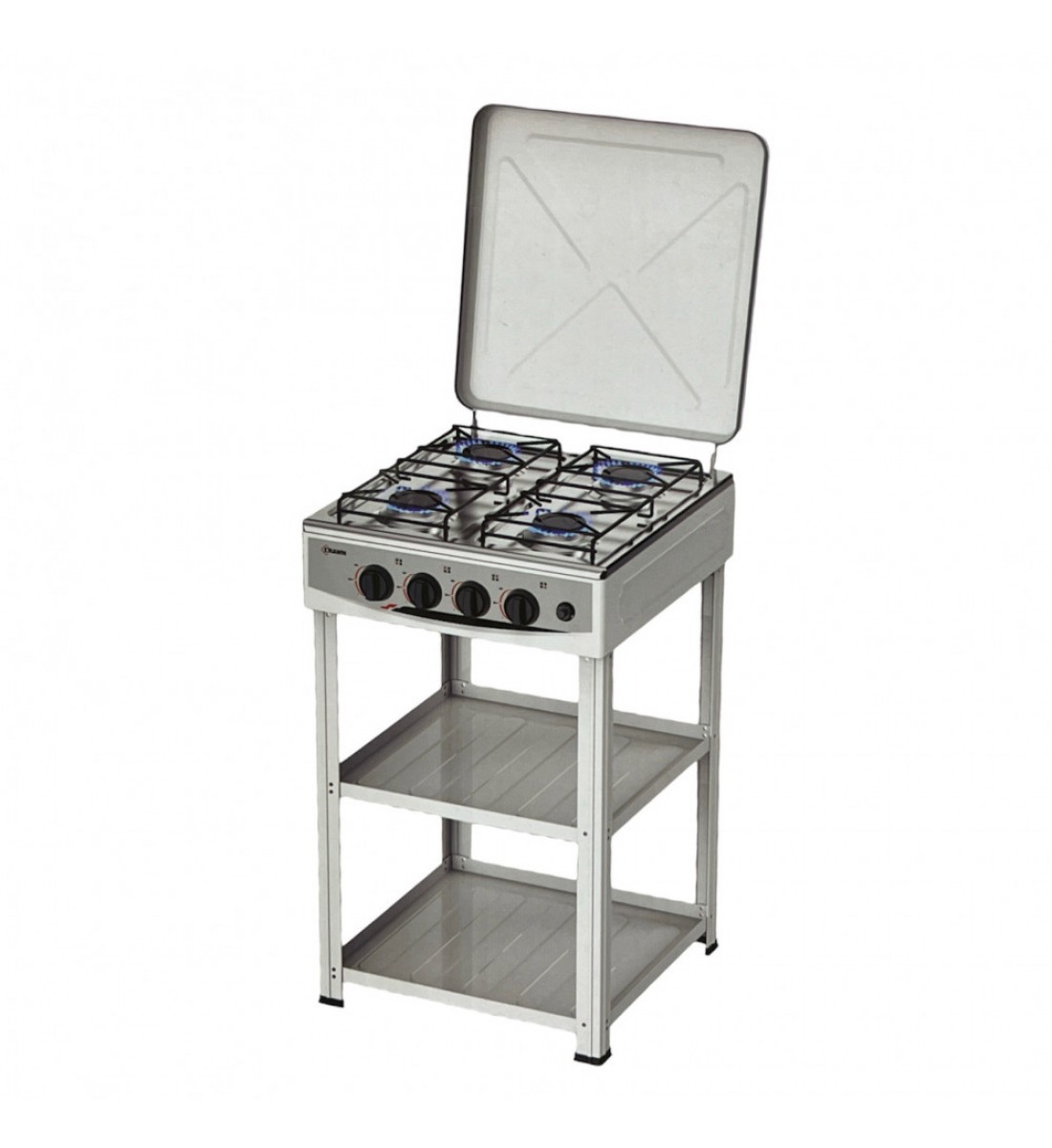 موقد غاز 4 شعلات استيل مع اشعال ذاتي - موقد 4 عيون موديل KRAWN KW-38042 موقد غاز 4 شعلات استيل مع اشعال ذاتي - موقد 4 عيون موديل KRAWN KW-38042