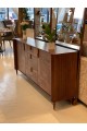 Sideboard solid wood with Malaysian wood top, 180 x 40 x 84 cm