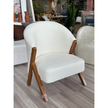 كرسي بوكليه بتصميم مميز وجذاب لون ابيض 58*85 سم كرسي بوكليه بتصميم مميز وجذاب لون ابيض 58*85 سم