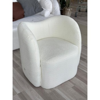 كرسي بوكليه بتصميم مميز وجذاب لون ابيض 77*75 سم كرسي بوكليه بتصميم مميز وجذاب لون ابيض 77*75 سم