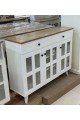 Corner Cafe Plus Wooden White Color Wooden Surface 117*34*90cm