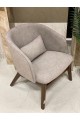 Malaysian wood sofa chair, fabric with wood legs, size 61 * 64 * 65 cm