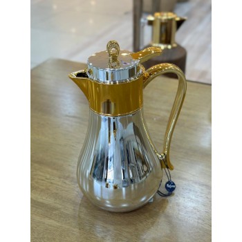  ترمس استيل فضي مذهب شاي مقاس 0.7 مل 