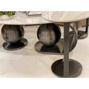 طقم طاولات قهوه على النمط الاوروبي 5قطع سراميك