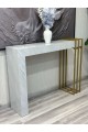 Marble alternative entrance table, new and elegant shape (120*30*75) cm