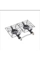 Black gas stove, 2 burners, Mustafat