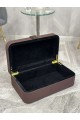 A rectangular leather-covered wooden accessories box, 25*15*8.cm