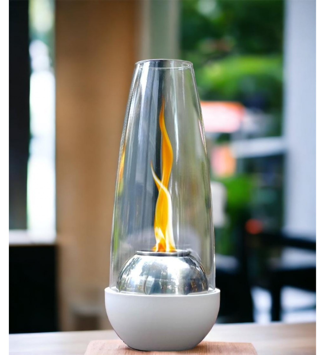 دفاية نار مشتعلة غاز الايثانول مدور ابيض الارتفاع 35سم دفاية نار مشتعلة غاز الايثانول مدور ابيض الارتفاع 35سم