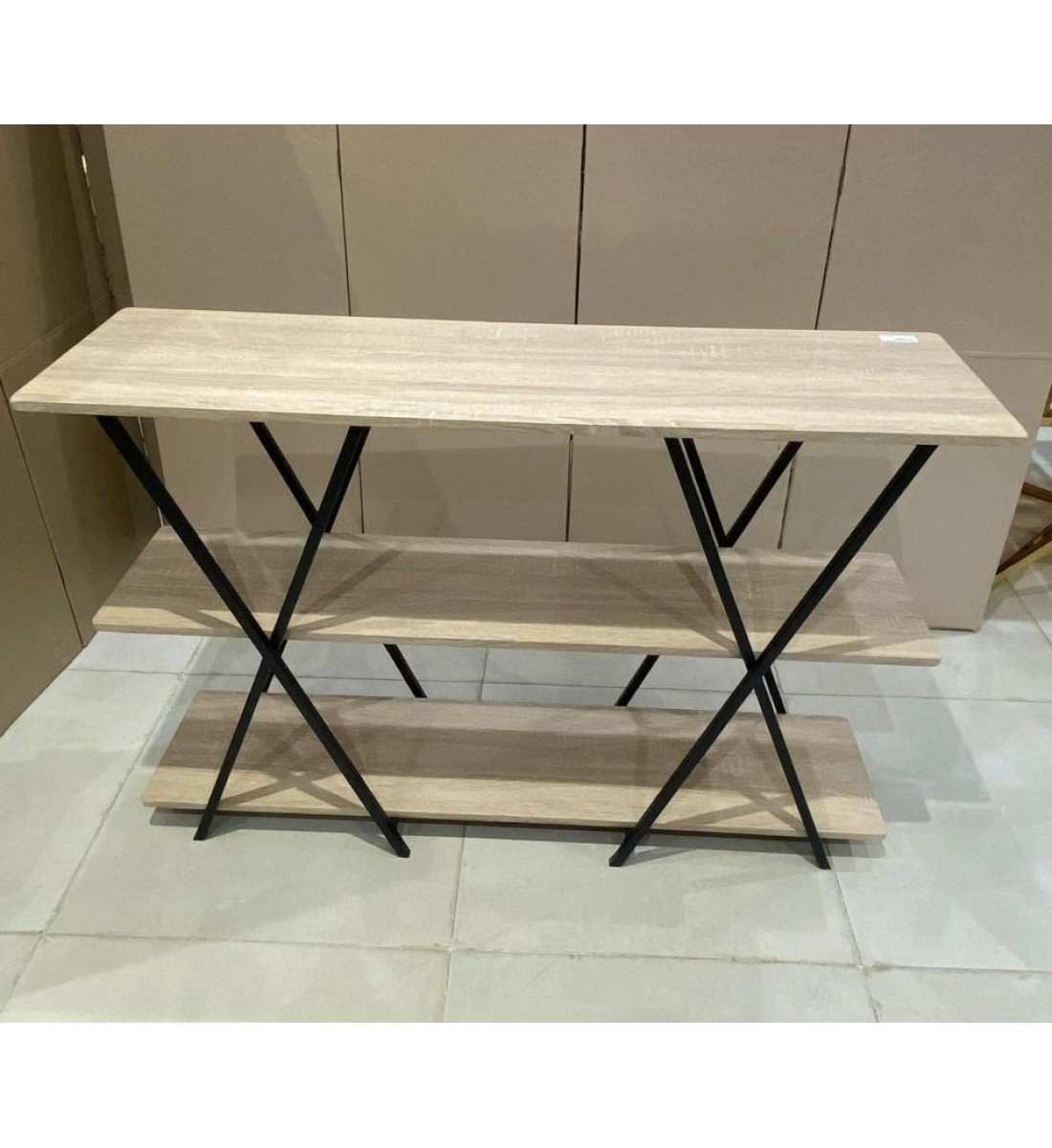 طاولة مدخل خشبي  3 دور  مقاس 120 * 35 * 78 سم