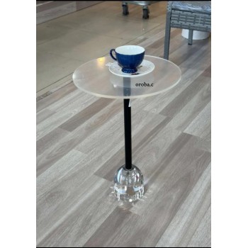 طاولة خدمة اكريلك  لون اسود  مقاس 35*35*52سم