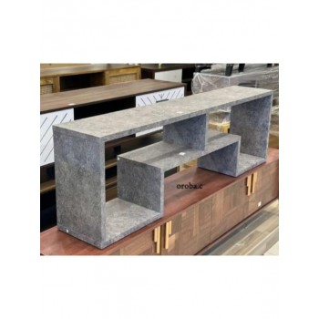 طاولة بلازما خشب تصميم كلاسيكي جذاب لون رمادي مقاس 160×30×50سم