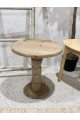 Wooden side table, creative geometric design, Antica, 47 x 44 x 44 cm