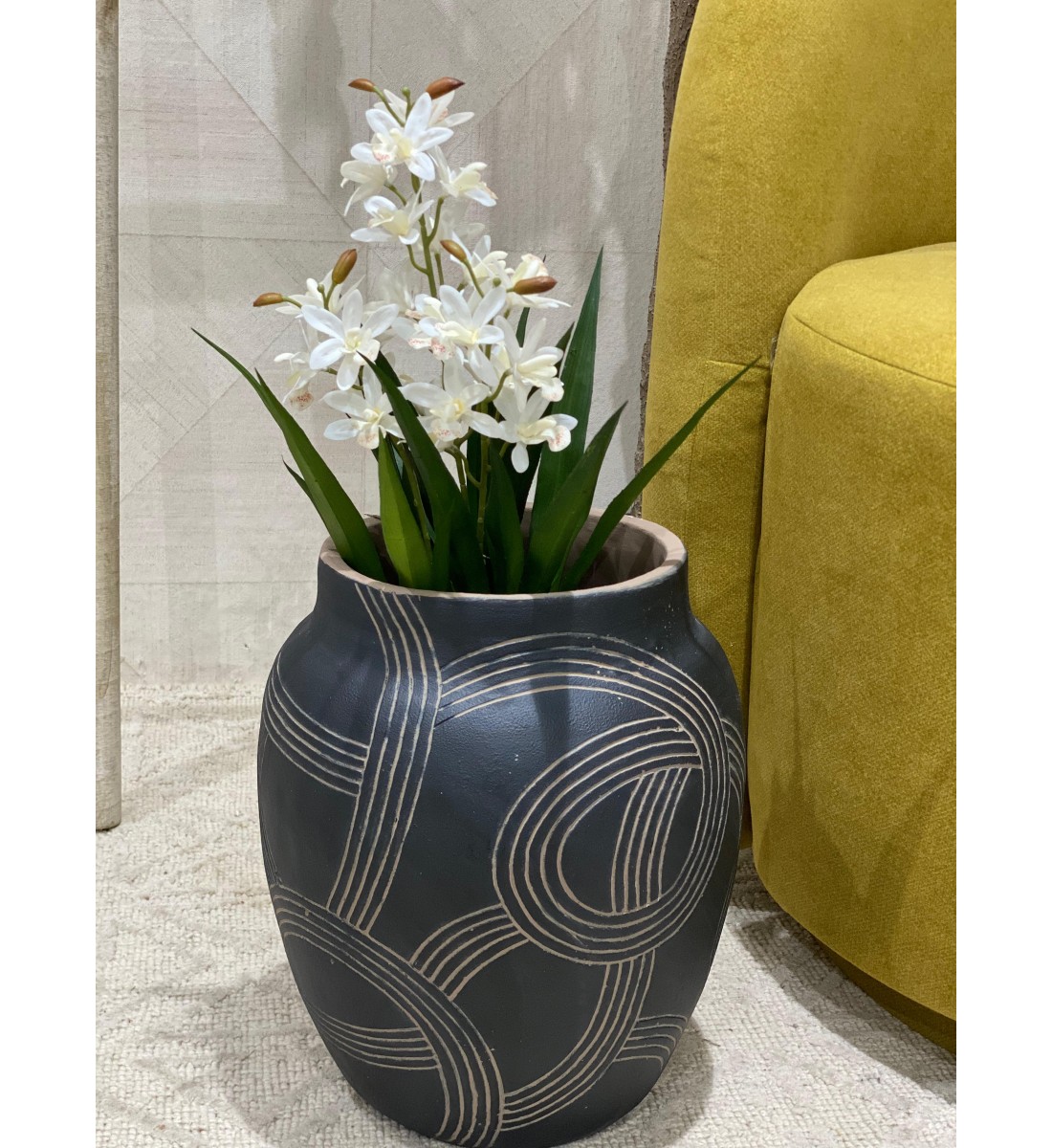 مركن فخار حجم وسط 32×19×19سم مركن فخار حجم وسط 32×19×19سم