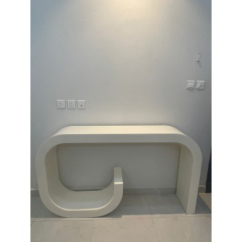  طاولة مدخل خشبي لون سكري شكل جديد وانيق (130*30*100)سم