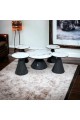 5-piece marble table set