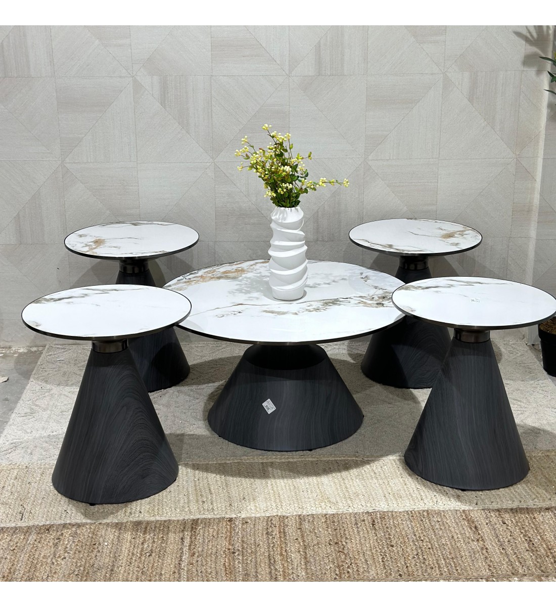 5-piece marble table set