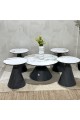 5-piece marble table set