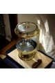 Buffet heater, ceramic serving dish for heating food with a uniquely designed lid, 6 liters