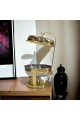 Buffet heater, ceramic serving dish for heating food with a uniquely designed lid, 4.50 litres